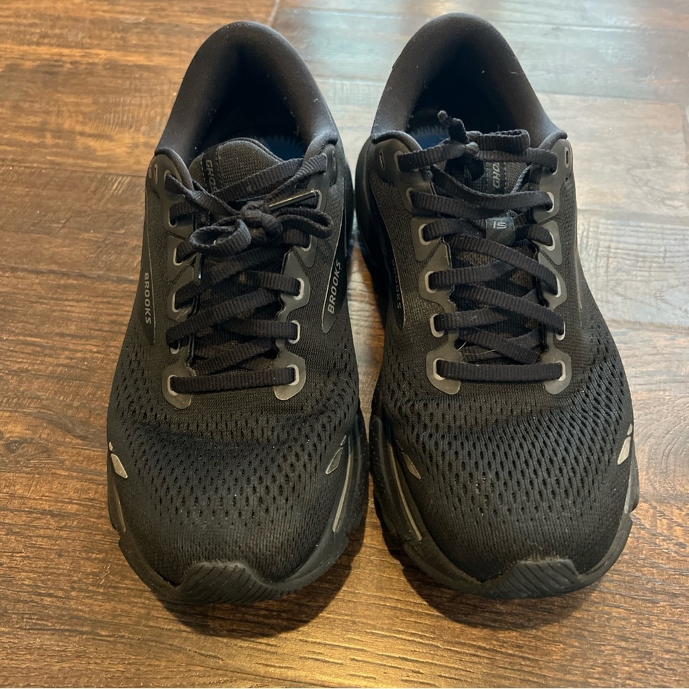 Brooks Womens Ghost 15 1203801B020 Black Running Shoes Sneakers Size 9.5